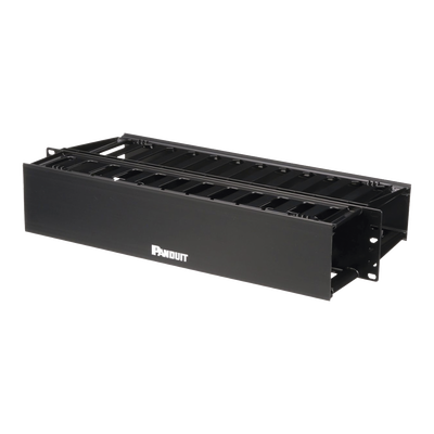 [WMP1E] ORGANIZADOR DE CABLES HORIZONTAL PATCHLINK, DOBLE (FRONTAL Y POSTERIOR), PARA RACK DE 19IN, 2UR 